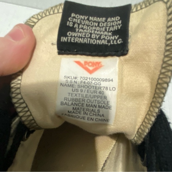 Pony Shooter “78” LO casual streetwear sneakers skater grunge  size 9 - Picture 13 of 16